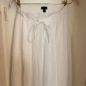 Jcrew long white skirt size small, never worn!